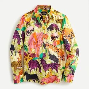 J. Crew popover in Ratti Safari